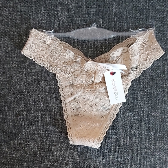 Skarlett Blue Lace Panty in Beige - Picture 2 of 6